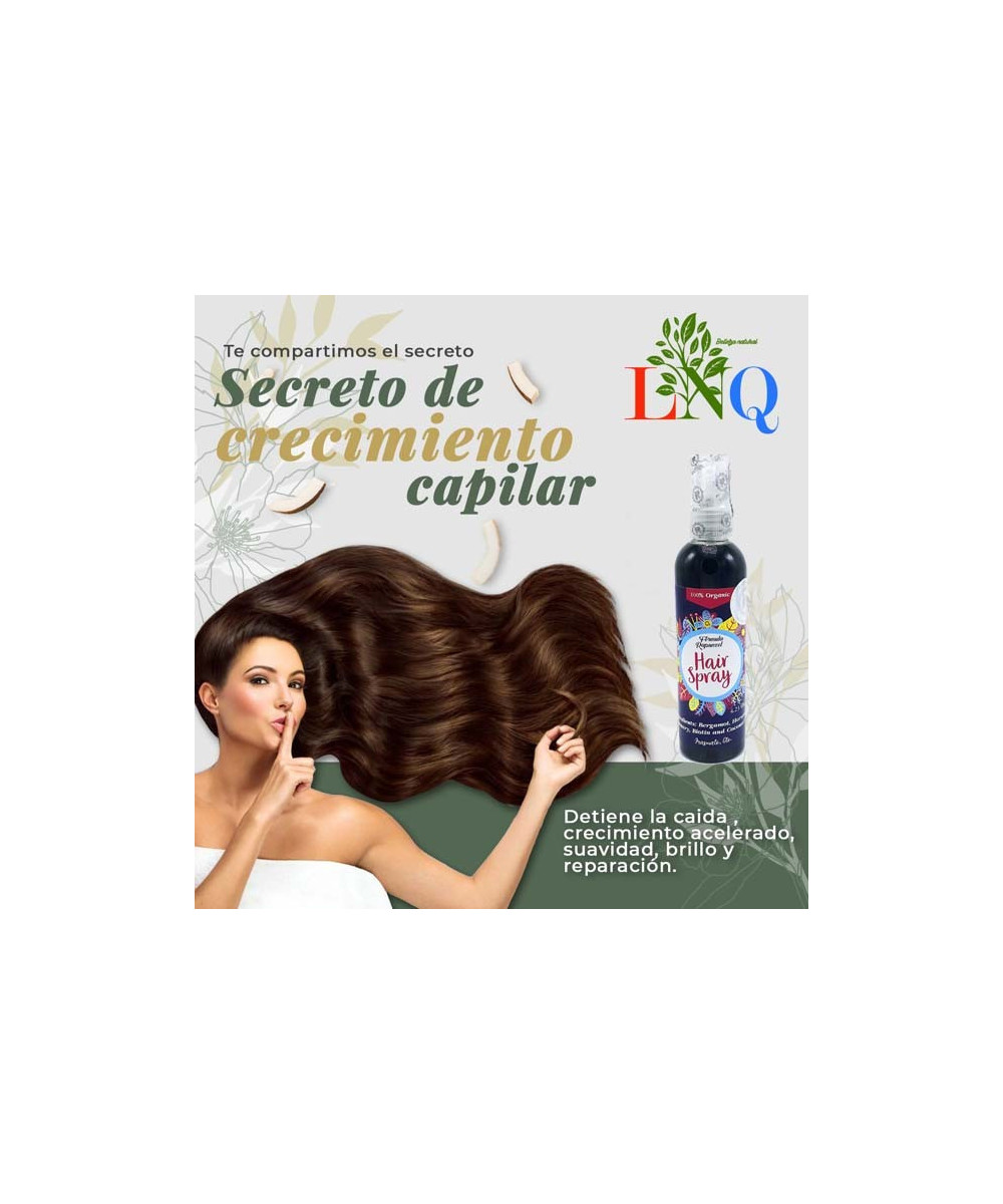 Formula Rapunzel 100% Organic (Ampolleta Capilar) Hair Spray 4.23 oz