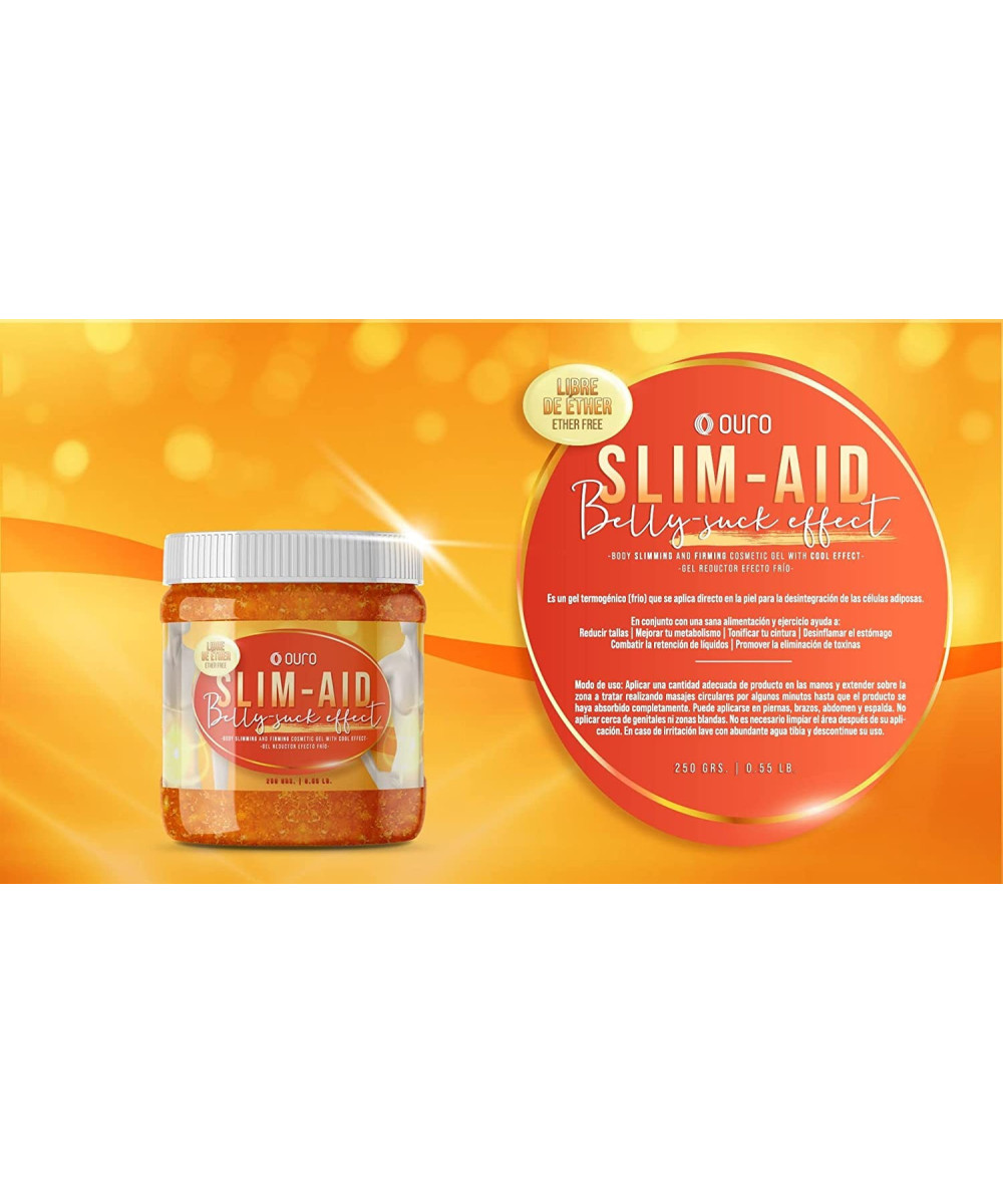 Ouro Slim Aid Belly Suck Body Cool Effect Slimming & Firming Cosmetic Gel 8.5 oz
