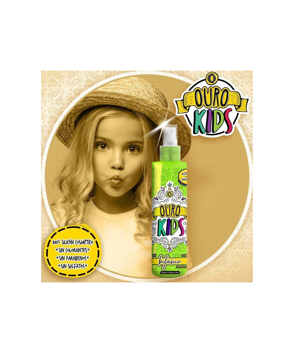 Ouro Kids Desenredante Bifasico Sin Sulfatos para Niños 8.12 oz
