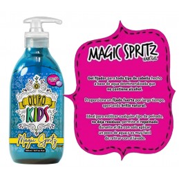 Ouro Kids Magic Spritz Bubble Gum Aroma Hair Gel (Alcohol Free) 16.9 oz