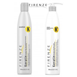 Firenze Professional Keratin Care Bundle - Keratin Complex Shampoo and Intense Conditioning Complex