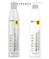 Firenze Professional Keratin Care Bundle - Keratin Complex Shampoo and Intense Conditioning Complex