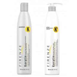 Firenze Professional Keratin Care Bundle - Keratin Complex Shampoo and Intense Conditioning Complex