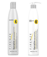 Firenze Professional Keratin Care Bundle - Keratin Complex Shampoo and Intense Conditioning Complex