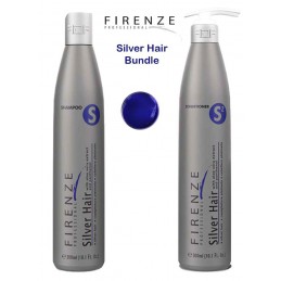 Firenze Professional Color Protection Bundle - Silver Hair Shampoo and Conditioner Pack