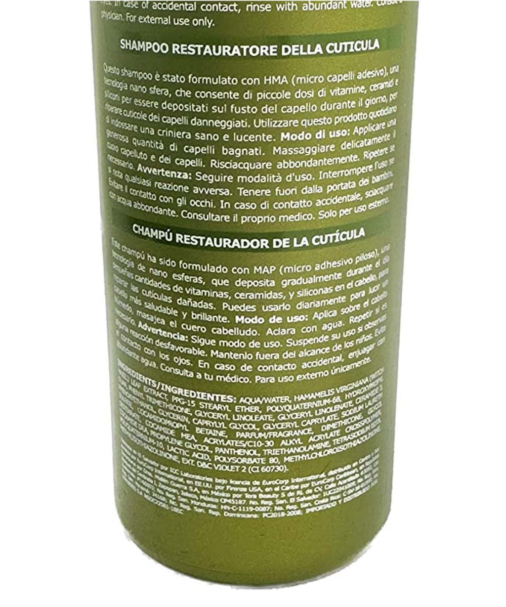 Firenze Professional Restaurador de Cutículas Bundle - Cuticle Restore Shampoo y Conditioner