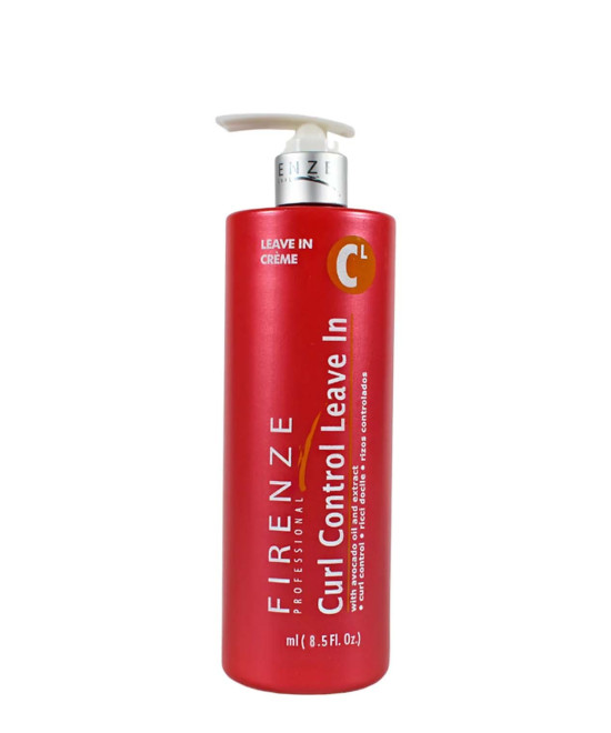 Firenze Professional Curl Control Leave In Treatment with avocado oil extract (salt sulfate & paraben free) 8.5 oz