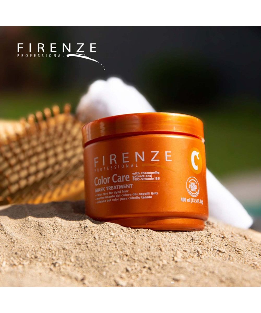 Firenze Professional Mascarilla Color Care con extracto de manzanilla y provitamina B5 (sin sulfatos y sin parabenos) 13.5 oz