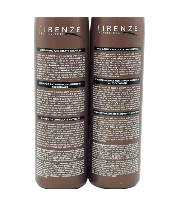 Firenze Professional Anti-Aging Bundle - Cioccolato Shampoo and Conditioner
