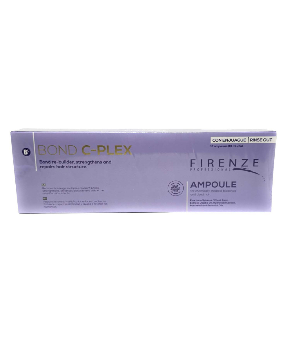 Firenze Professional Ampollas Bond C-Plex para Cabello Tratado Químicamente, Decolorado y Teñido 12 pzas