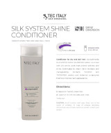 Tec Italy Silk System Shine Conditioner for Dry and Dull Hair 10.1 oz