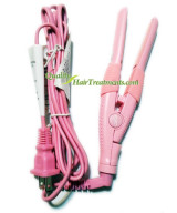 De Fabulous UBe Straight & Curl Mini Plate Flat Iron, Pink 1/2" Width