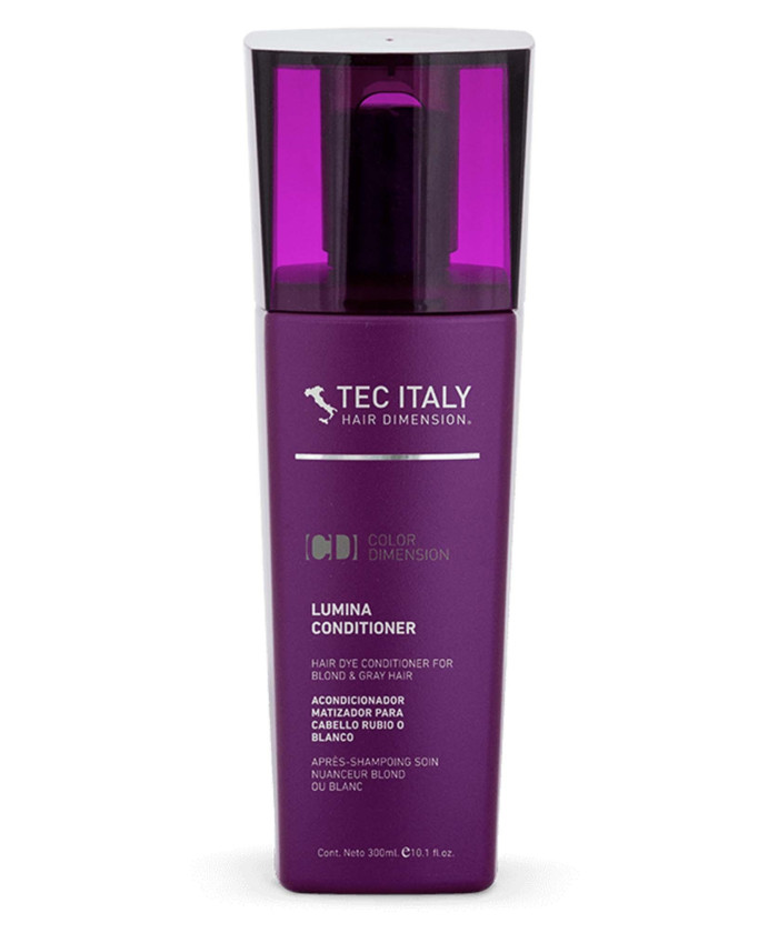 Tec Italy Color Care Lumina Acondicionador matizador para cabello rubio y blanco 10.1 oz