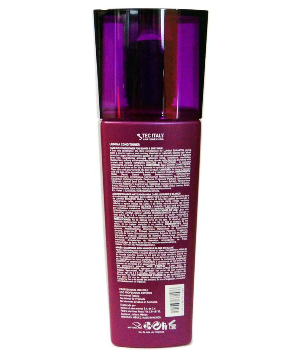 Tec Italy Color Care Lumina Hair Dye Conditioner for blond & gray hair 10.1 oz