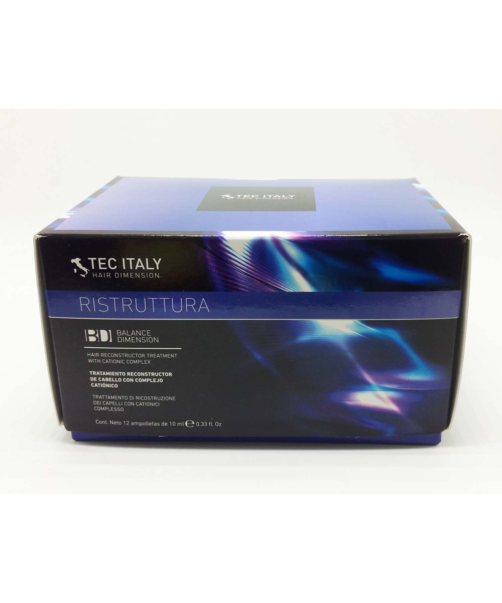 Tec Italy Hair Dimension Ristruttura Al Semi Di Lino Ampoules 12 ct